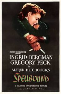 Spellbound, US poster, Ingrid Bergman, Gregory Peck, 1945. 