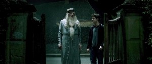 Harry Potter and the Half Blood Prince movie image Daniel Radcliffe and Michael Gambon