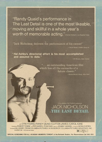 The Last Detail 1973 Jack Nicholson Randy Quaid