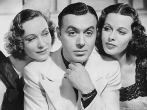 Sigrid Gurie, Charles Boyer and Hedy Lamarr.