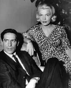 Gena Rowlands with her husband John Cassavetes.