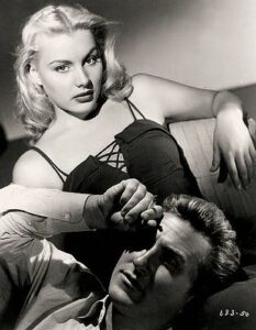 Barbara Payton and Lloyd Bridges in Trapped.