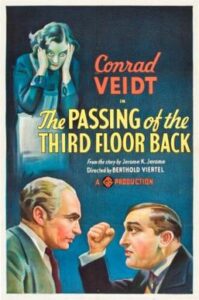 Poster for the 1935 British drama film The Passing of the Third Floor Back.