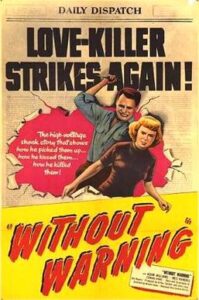 Without Warning! cinema release poster.