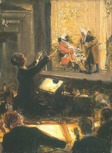 Ernst Edler von Schuch conducting Der Rosenkavalier (1912), by German painter Robert Sterl.