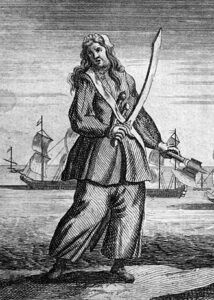 1724 engraving of Bonny from A General History of the Pyrates.