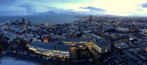 Panorama of Reykjavik.